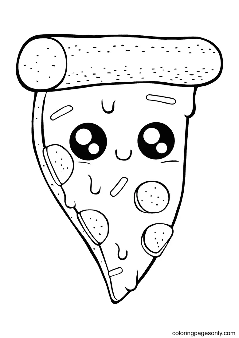 Desenhos de Pizza Para Colorir 2