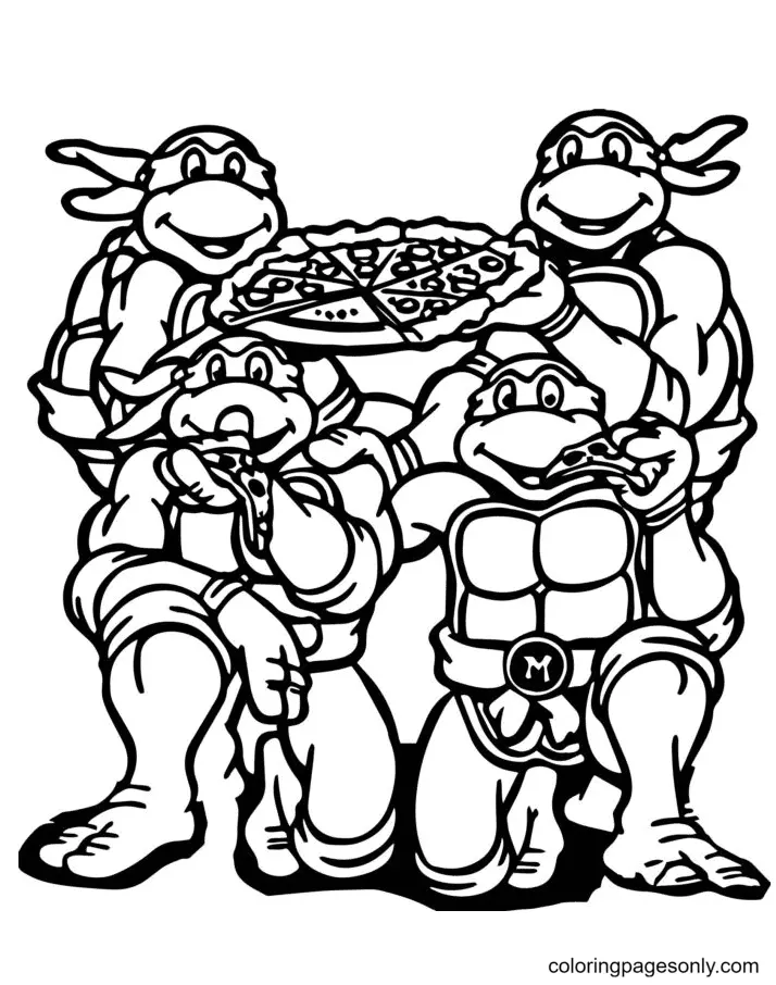 Desenhos de Pizza Para Colorir 6