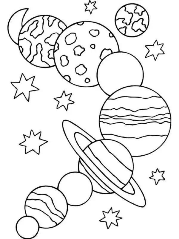 Planet Ausmalbilder 4