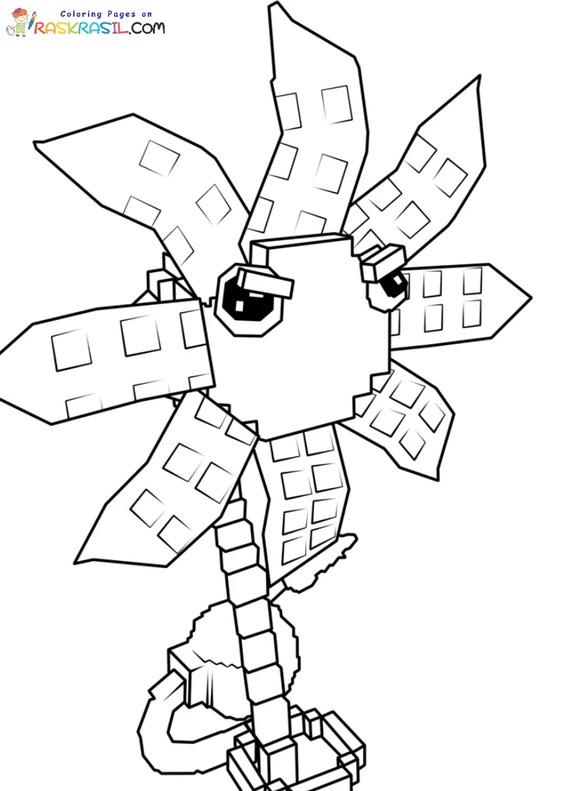 Plants Vs Brainrots Coloring Pages 4