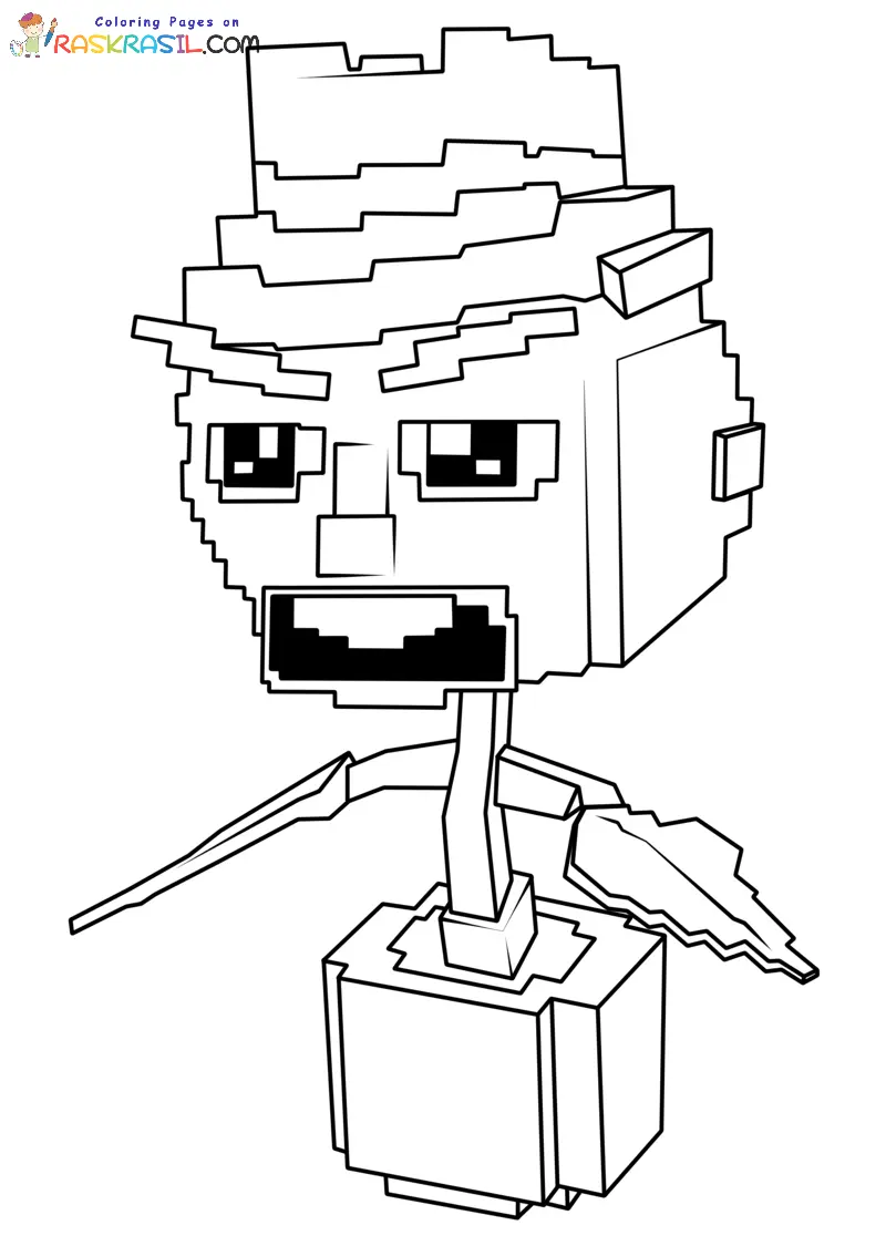 Plants Vs Brainrots Coloring Pages 8