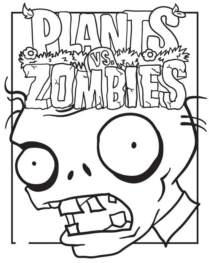 Pflanzen gegen Zombies Ausmalbilder 94