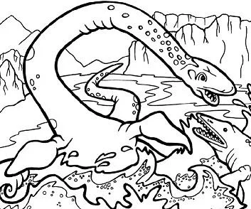 Plesiosaurus Ausmalbilder 16
