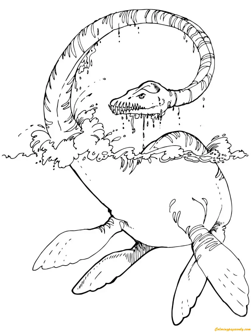 Plesiosaurus Ausmalbilder 2