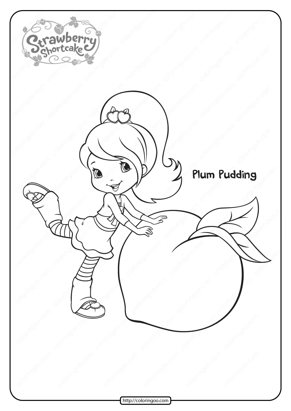 Plumpudding Ausmalbilder 2