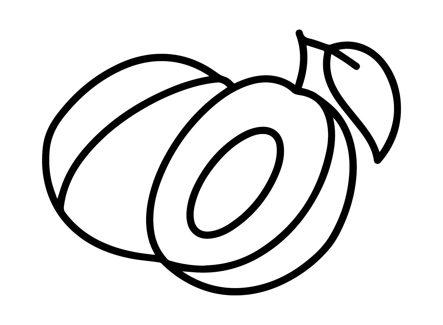 Ausmalbilder Pflaumen 8