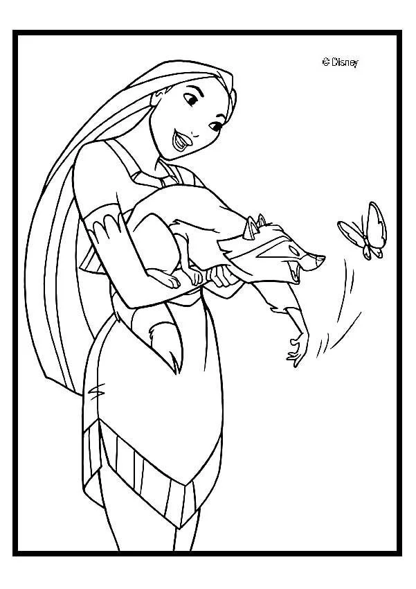 Pocahontas Ausmalbilder 12