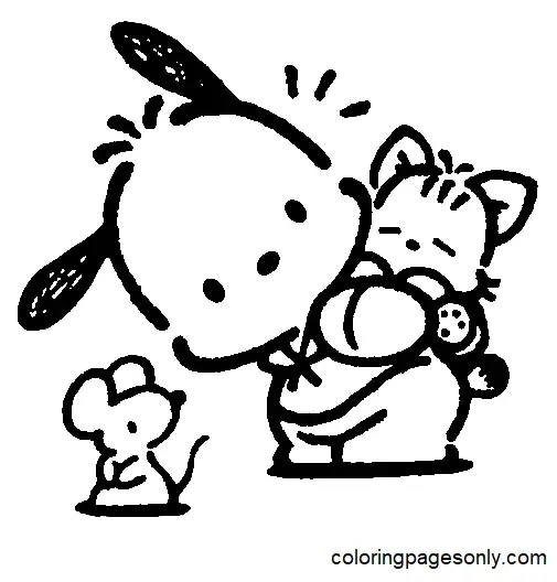 Pochacco Para Colorear 1