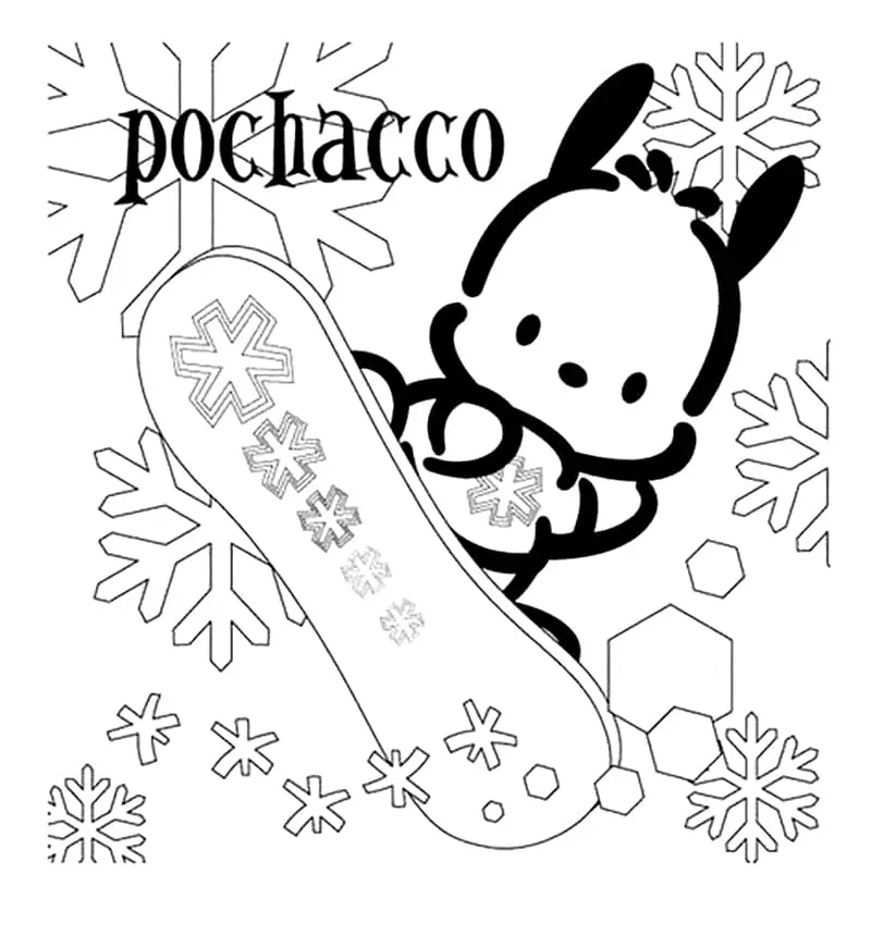 Pochacco Para Colorear 19