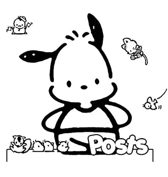 Pochacco Para Colorear