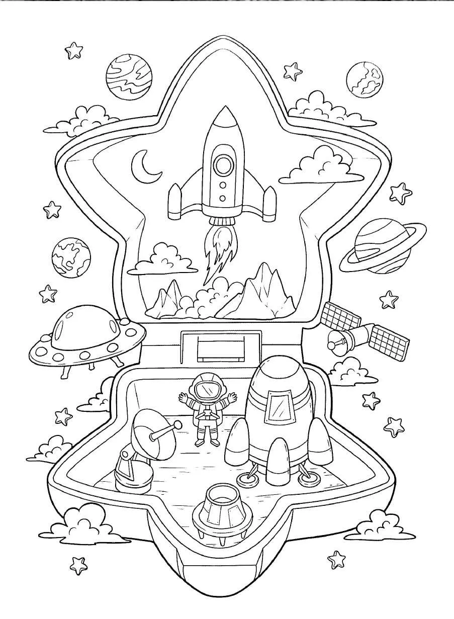 Pocket World Coloring pages 1