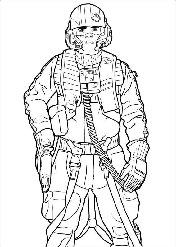 Poe Dameron Ausmalbilder 6