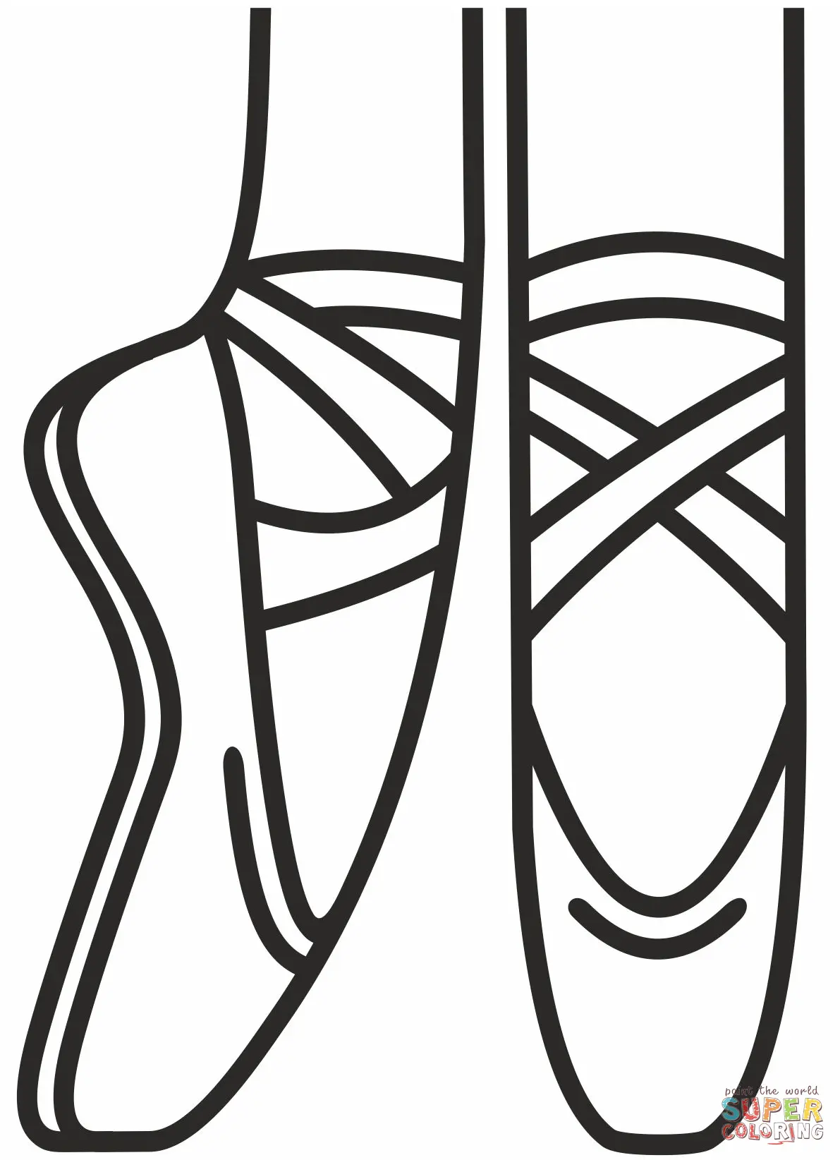 Pointe Shoes Coloring Pages 17