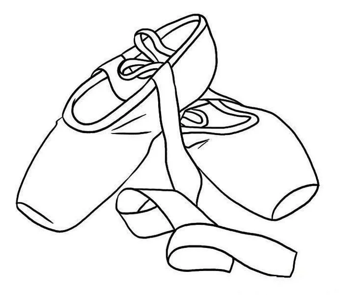Pointe Shoes Coloring Pages 2