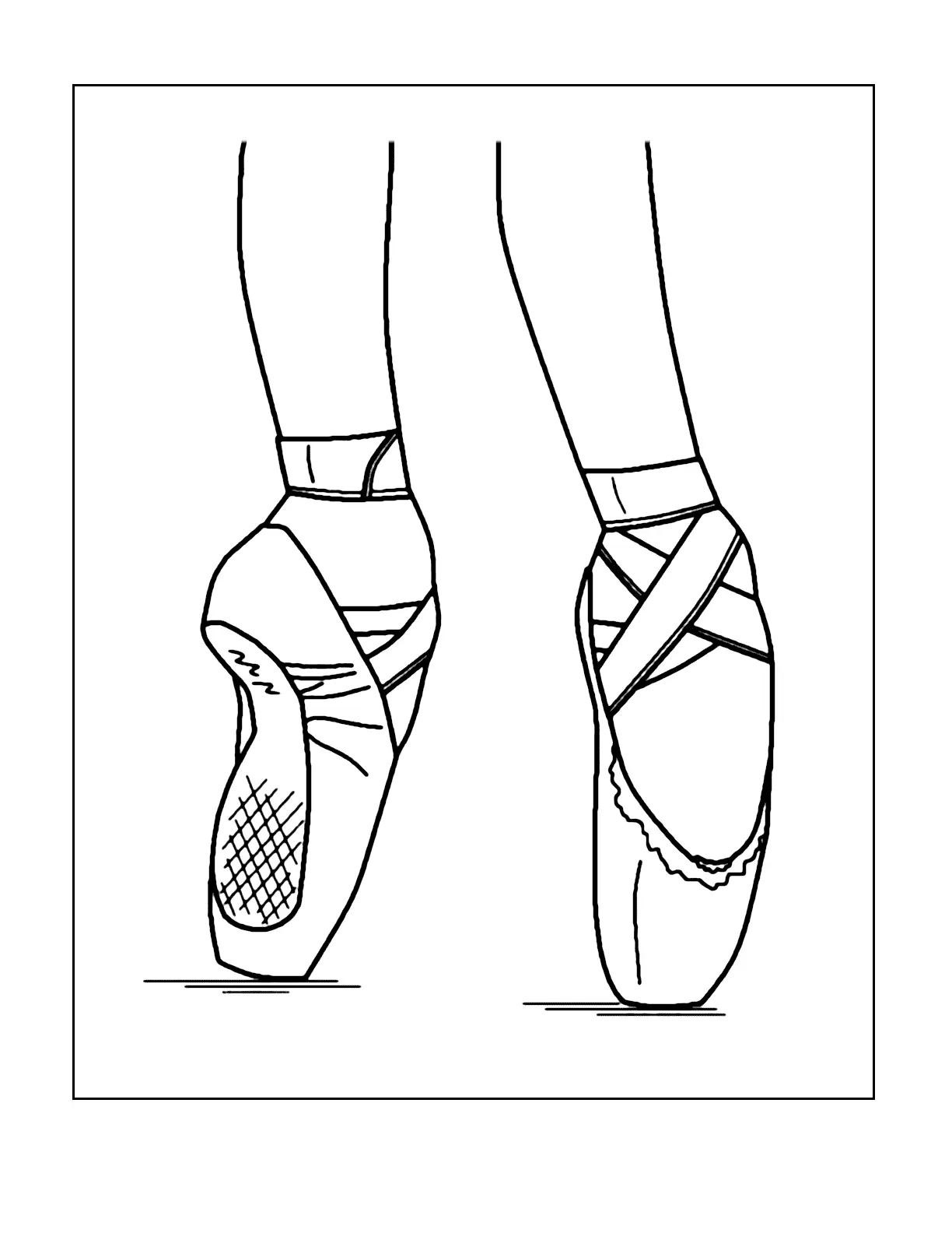 Pointe Shoes Coloring Pages 20