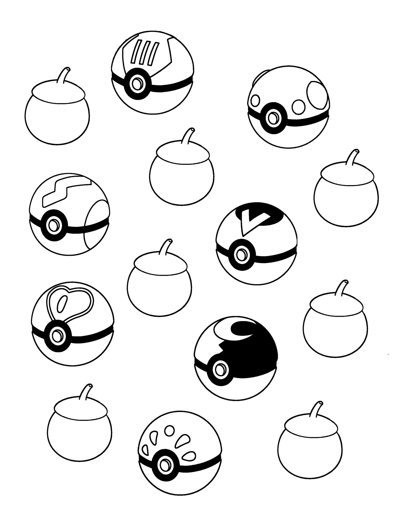 Pokeball Ausmalbilder 3