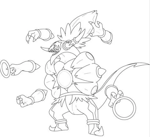 Desenhos de personagens Pokemon Para Colorir 234