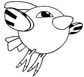 Desenhos de personagens Pokemon Para Colorir 290