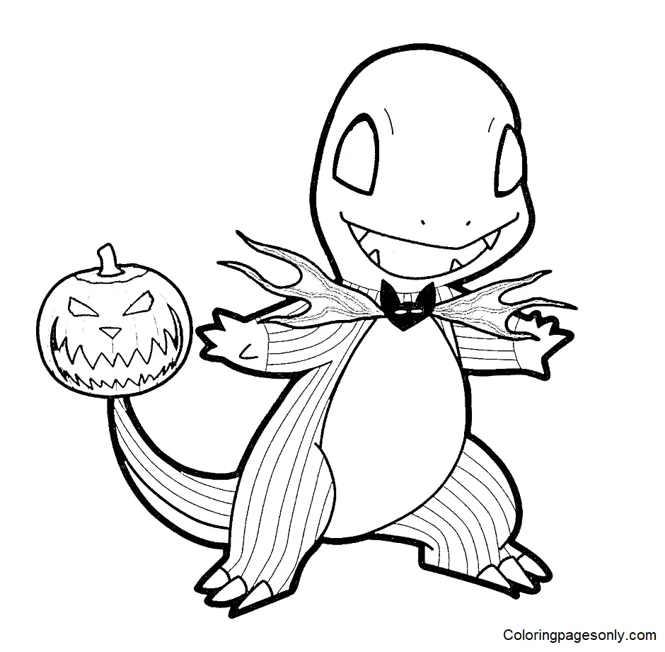 Desenhos de Pokemon Halloween Para Colorir 20