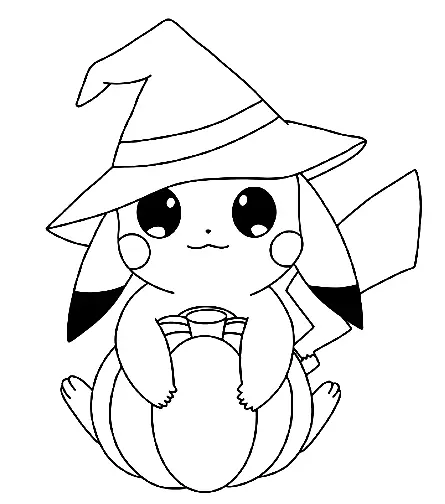 Desenhos de Pokemon Halloween Para Colorir 3