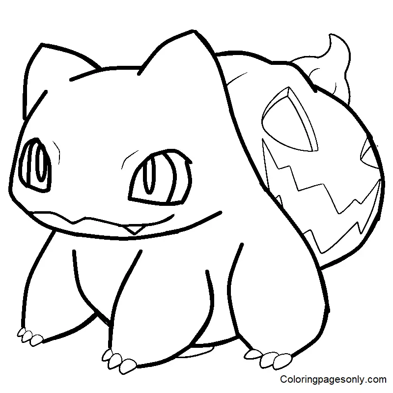 Desenhos de Pokemon Halloween Para Colorir 34