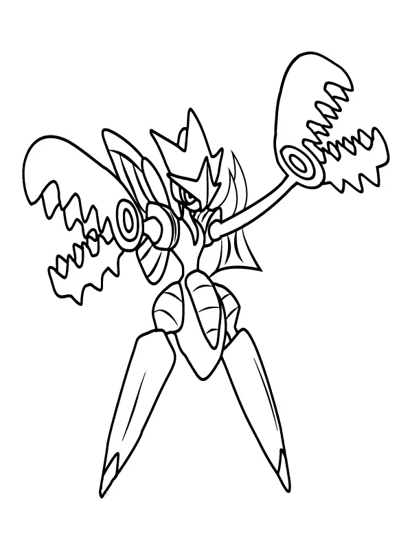 Pokemon Mega Evolution Coloring Pages 22