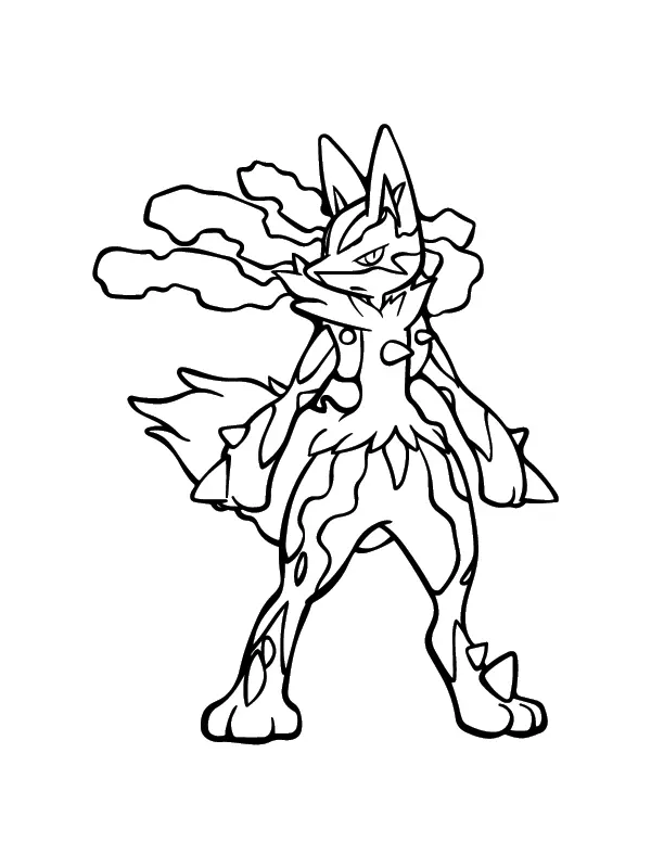 Pokemon Mega Evolution Coloring Pages 23