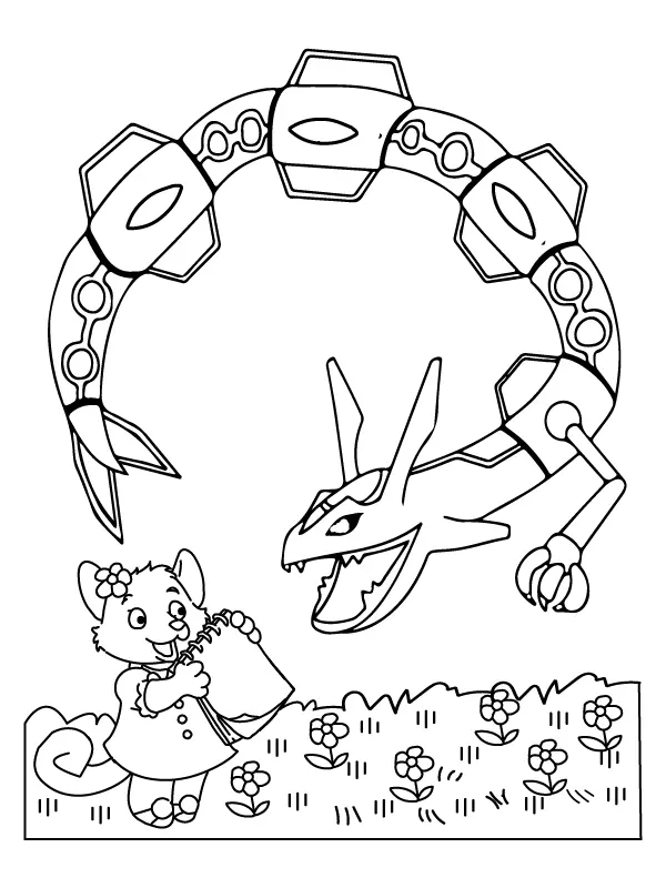 Pokemon Mega Evolution Coloring Pages 45