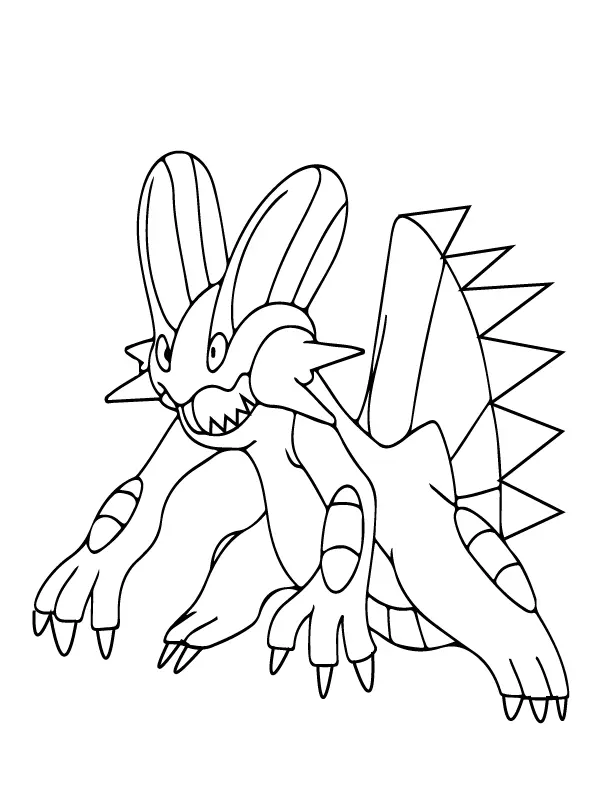 Pokemon Mega Evolution Coloring Pages 48