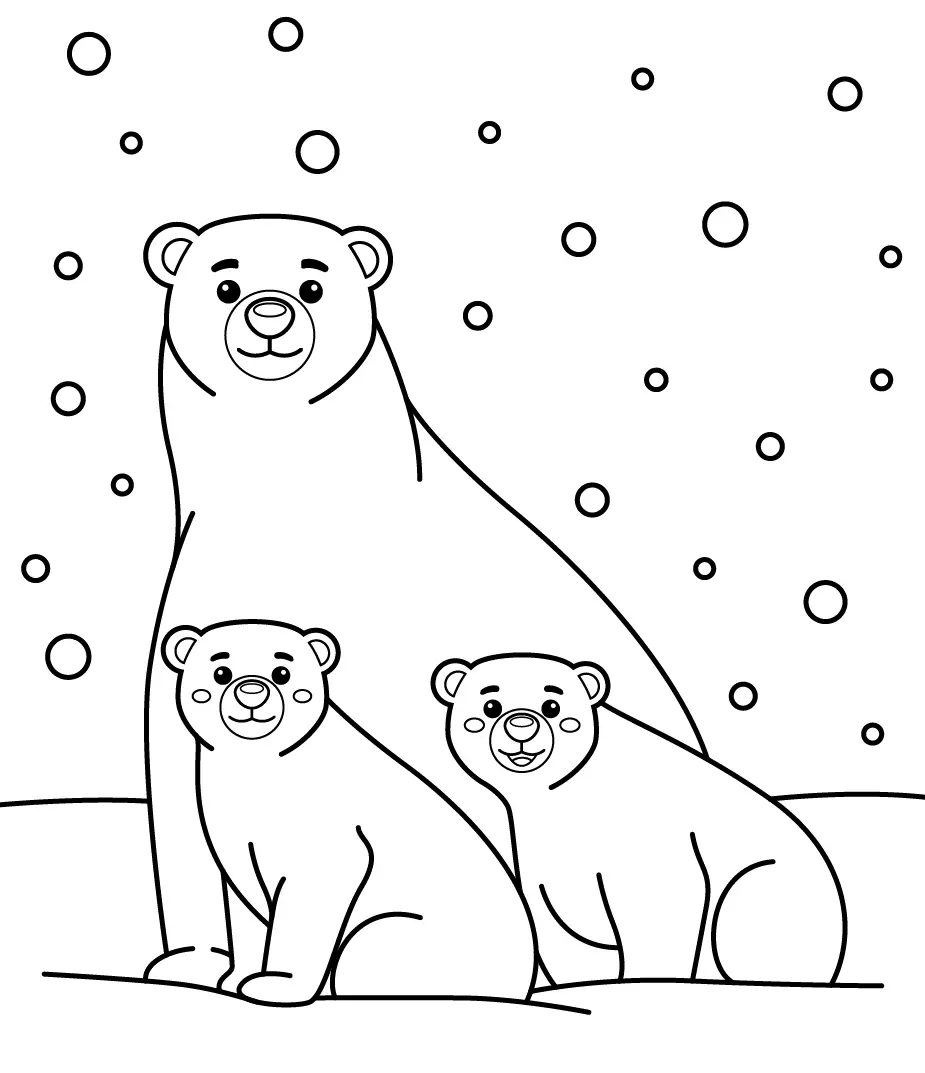 Eisbär Ausmalbilder 3