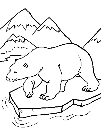 Eisbär Ausmalbilder 4