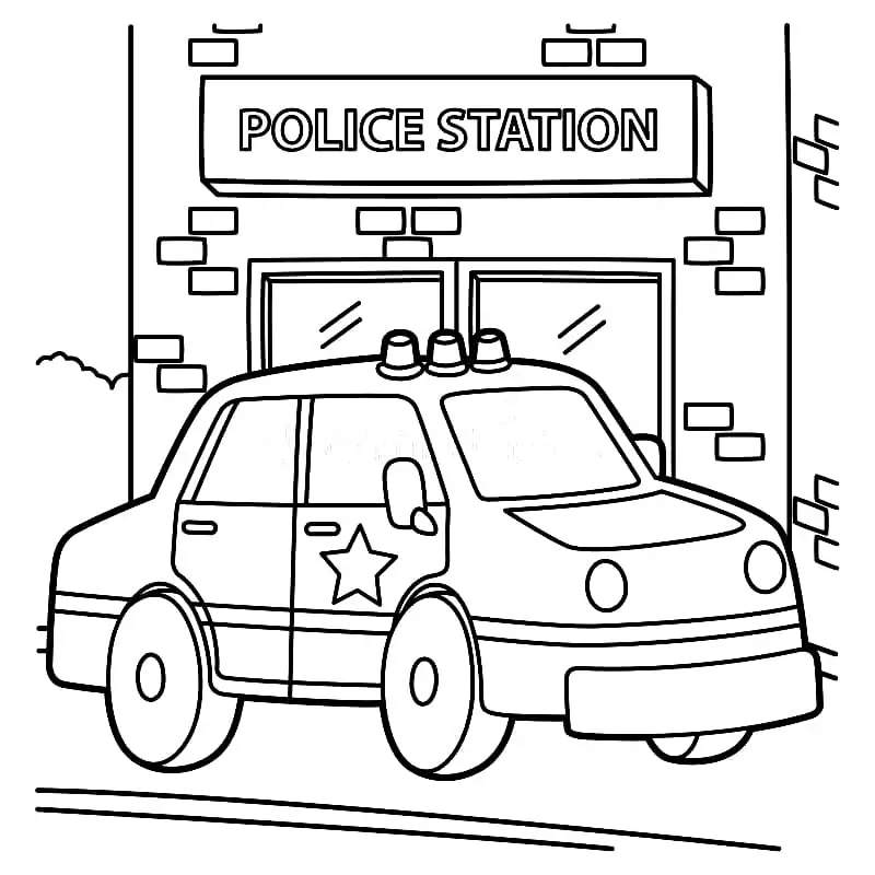 Polizei Auto Ausmalbilder 50