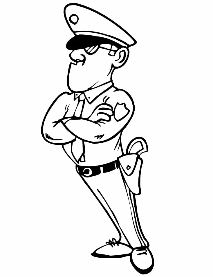 Police Coloring Pages 4