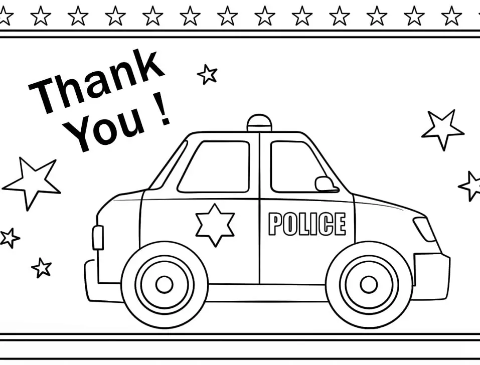 Police Coloring Pages 8