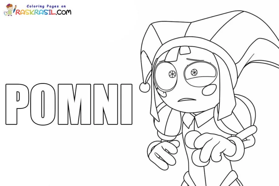 Pomni Coloring Pages 1