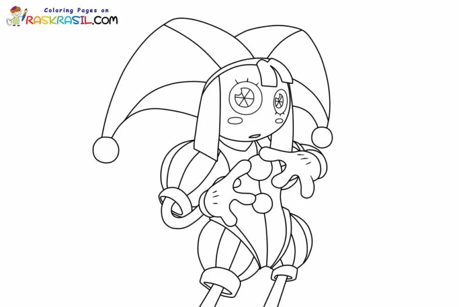 Pomni Coloring Pages 2