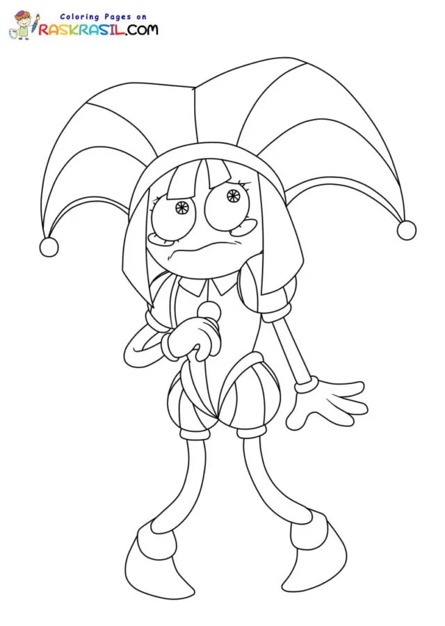 Pomni Coloring Pages 4