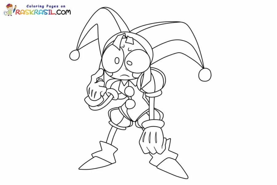Pomni Coloring Pages 7