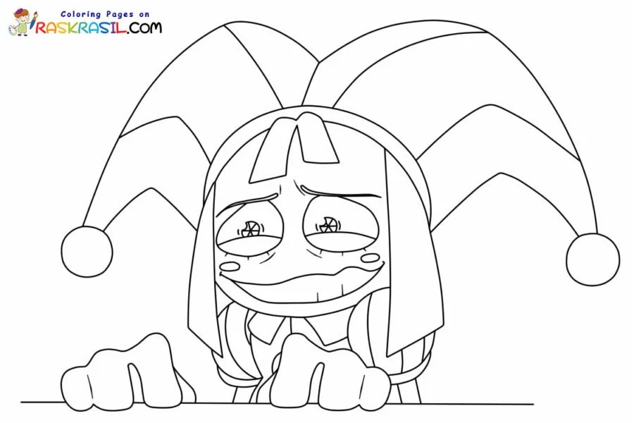 Pomni Coloring Pages 8