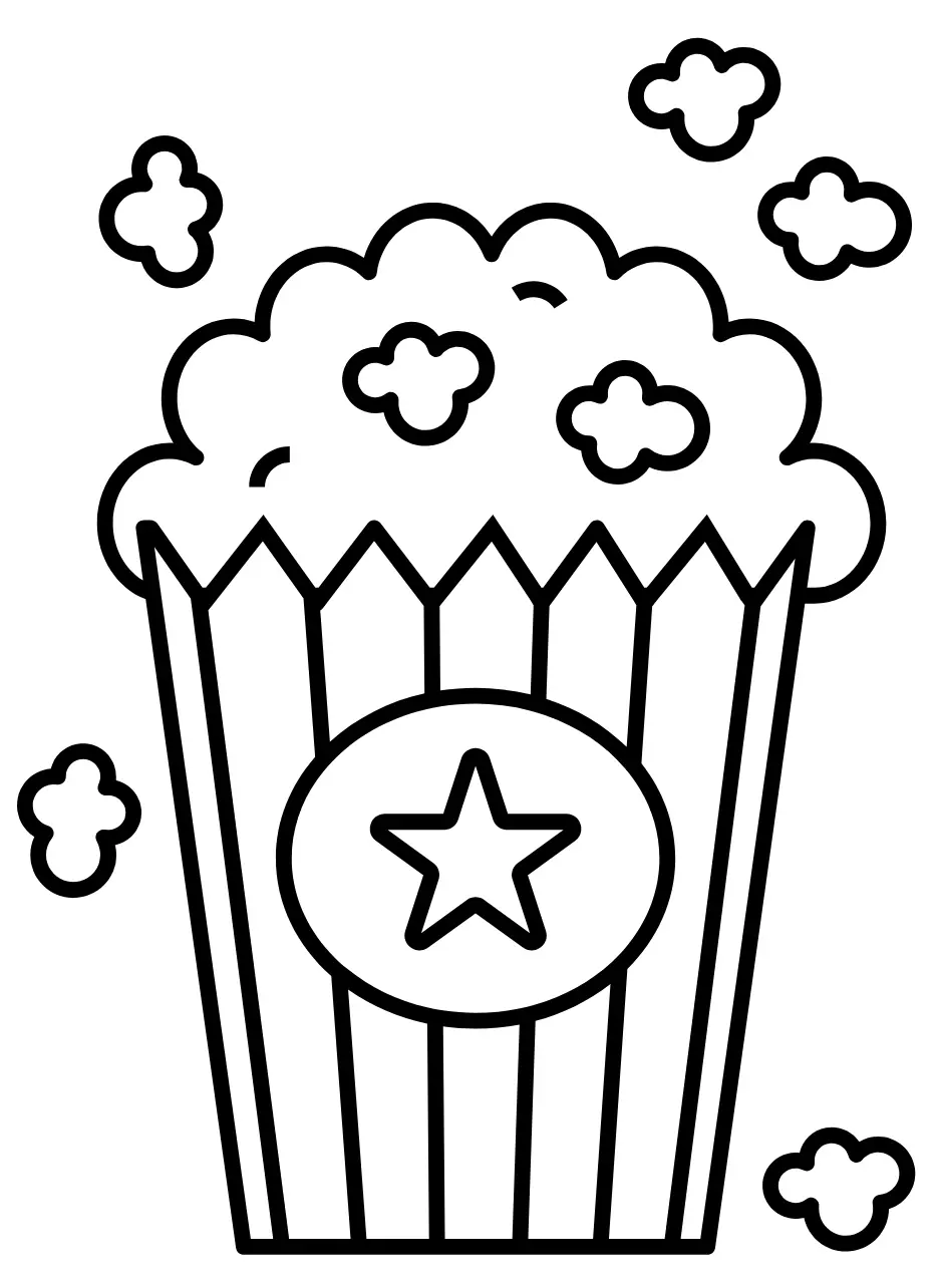 Palomitas De Maiz Para Colorear 14