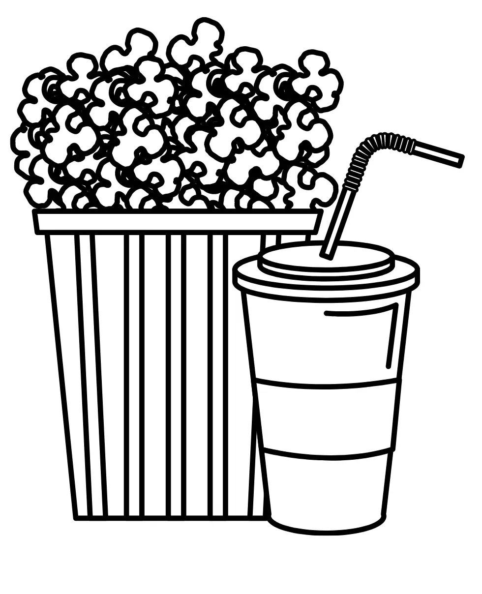 Palomitas De Maiz Para Colorear 17