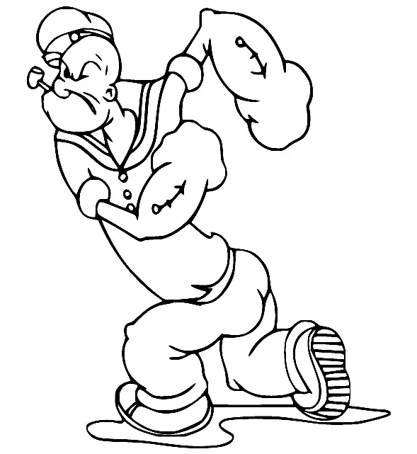 Popeye Para Colorear 18