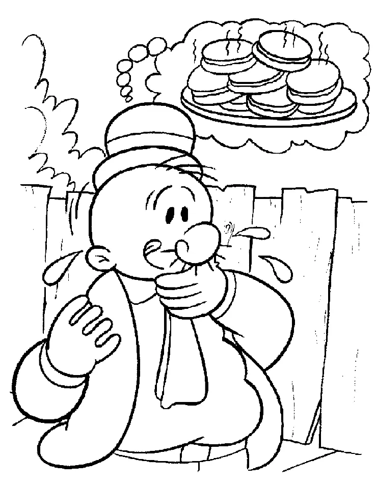 Popeye Para Colorear 21