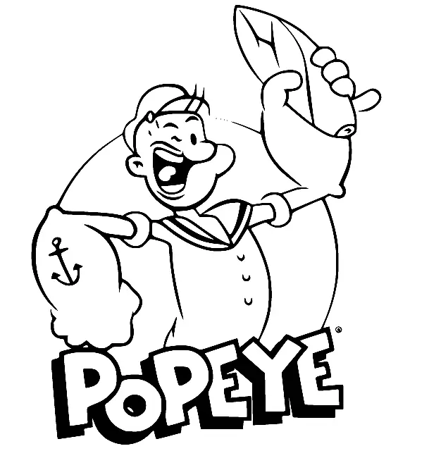 Popeye Para Colorear 23
