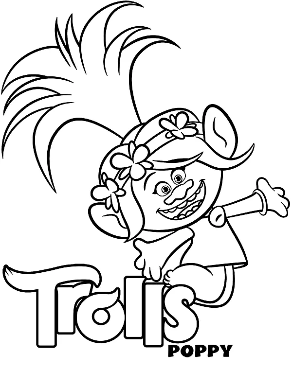 Poppy Coloring Pages 28