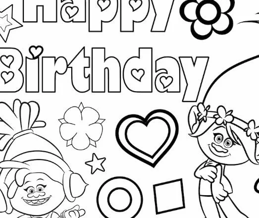 Poppy Coloring Pages 8