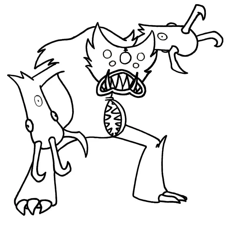 Poppy Playtime Coloring Pages 21