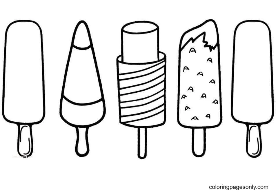 Desenhos de Picole Para Colorir 1