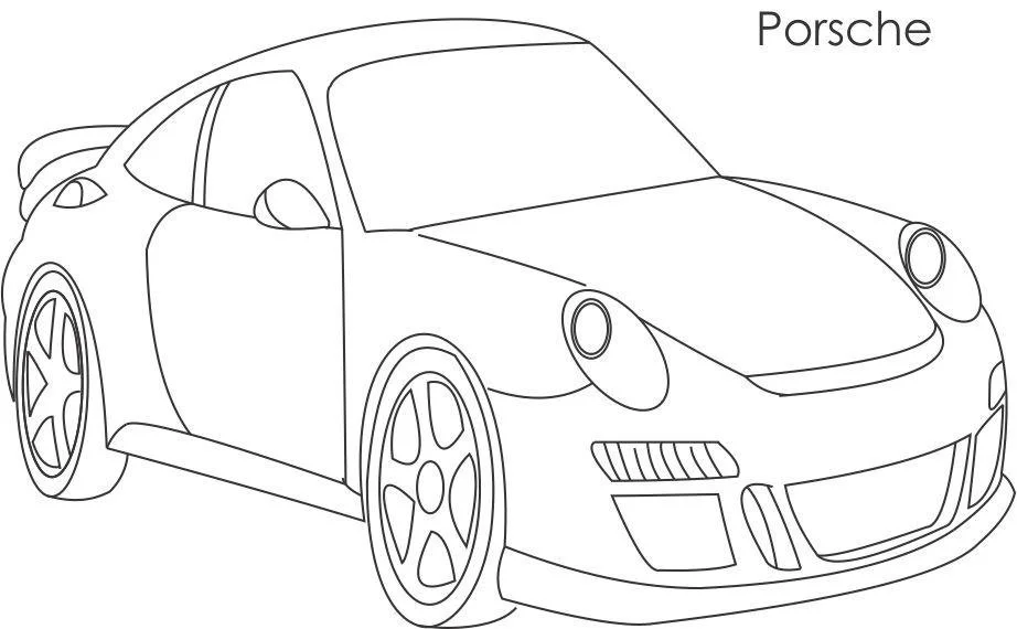 Porsche Coloring Pages 1