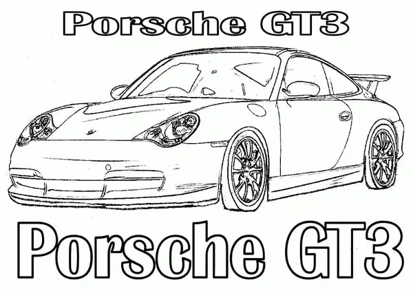 Porsche Coloring Pages 12